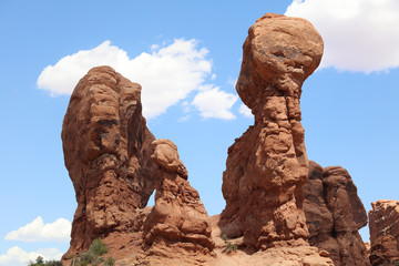 Fototapeta na wymiar Rock Formation in Arches National Park. Utah. USA