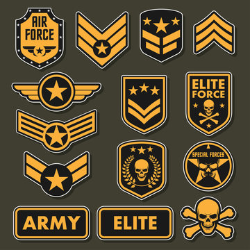 Military army badges