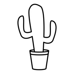 Cactus plant isolated icon vector illustration graphic design