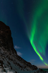 Northern lights, Uttakleiv, Lofoten islands, Norway