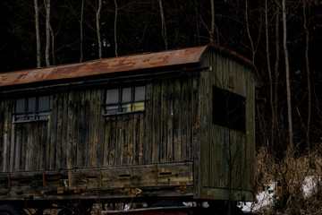 old building house in the forest
