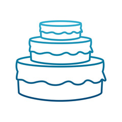 Big cake dessert icon vector illustration graphic design