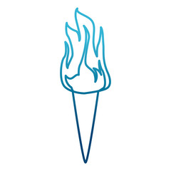 fire torch symbol icon vector illustration graphic design