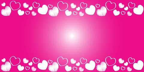 Happy valentines day copy space banner