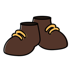 Mens leather shoes icon vector illustration graphic design