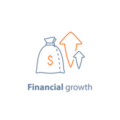 Capital growth, high interest, income increase, long term investment, financial profit, make money, fund raising, pension savings