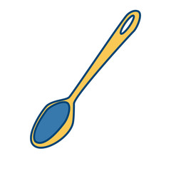 Spoon cutlery utensil icon vector illustration graphic design