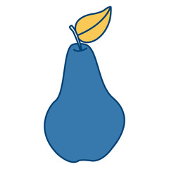 Pear fruit symbol icon vector illustration graphic design