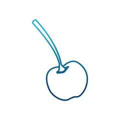 Obraz premium Cherry sweet fruit icon vector illustration graphic design