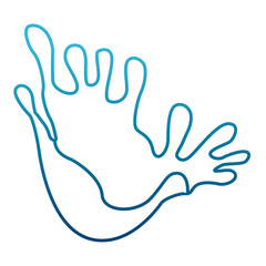 Obraz premium Chocolate splash isolated icon vector illustration graphic design