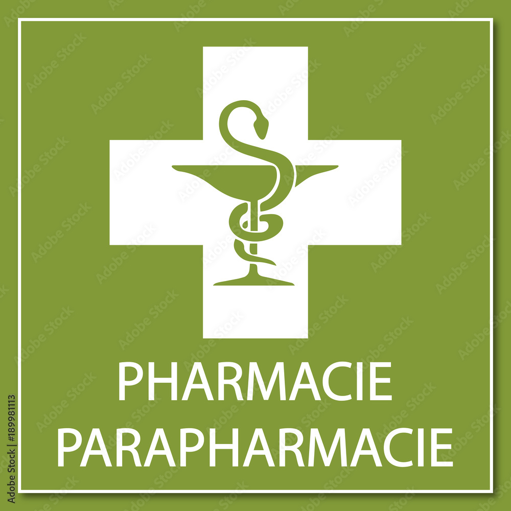 Wall mural Logo pharmacie.