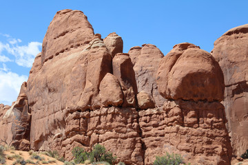 Broken Arch Trail in Arches National Park. Utah. USA