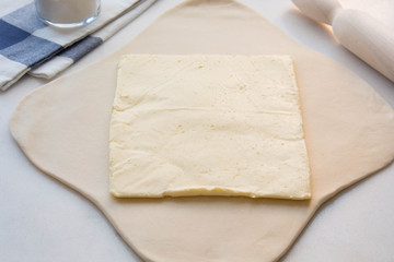 Puff Pastry Preparation Process.