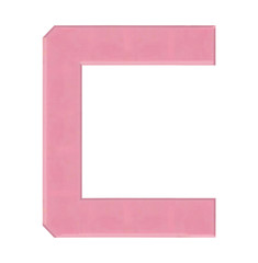 Isolate Chocolate Alphabet