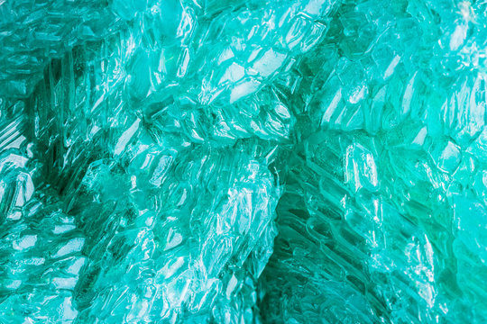 Aquamarine Crystals Pattern Abstract Background Iron Sulphate