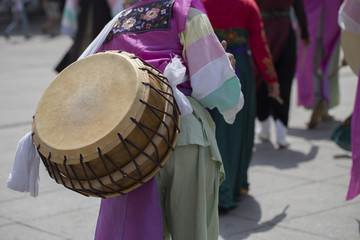 Drummer, traditional korean music/dance group	