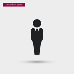 User icon simple vector sign