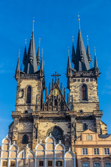 Fototapeta na wymiar Church Of Our Lady Before Tyn - Prague, Czechia