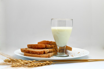 Fresh bread on the table