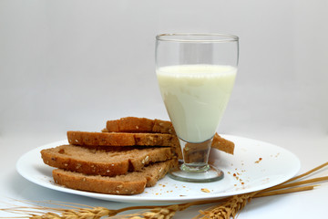 Fresh bread on the table