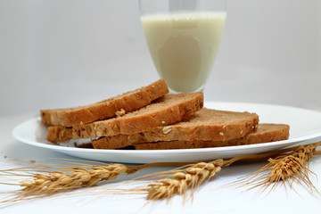 Fresh bread on the table
