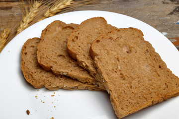 Fresh bread on the table