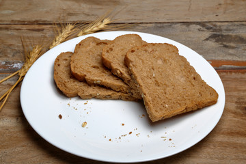 Fresh bread on the table