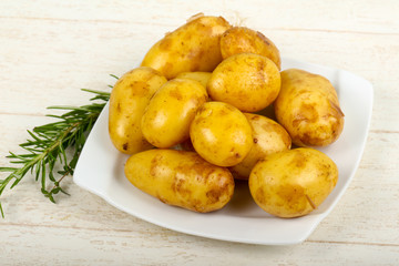 Raw young potato