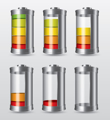 Batterie multicolore