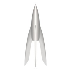Space rocket. Vector illustration.