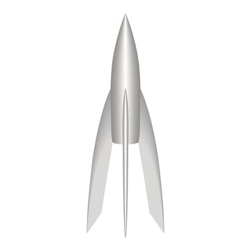 Space rocket. Vector illustration.
