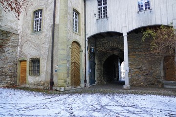 Burg in Bulle in Gruyere in der Schweiz