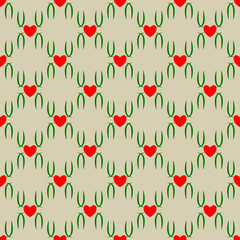 Heart seamless pattern