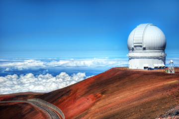 Fototapeta na wymiar Mauna Kea Observatories Hawaii