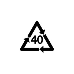 Recyclable Steel. Sign.