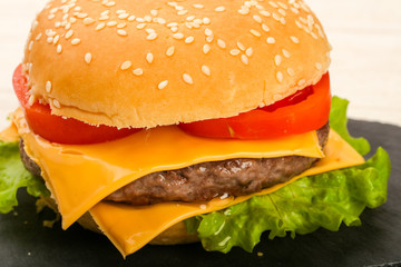 Burger with cheese