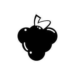 grapes fruit Icon in trendy flat style isolated on white background. symbol for your web site design logo, app, UI. Flat design Vector Illustration EPS