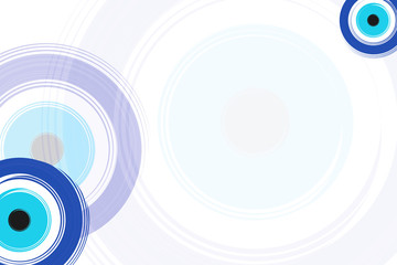 card with blue evil eyes - evil eye vector  