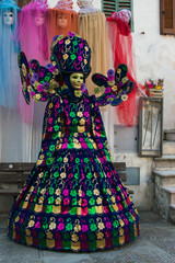 Fototapeta na wymiar Splendida maschera di carnevale