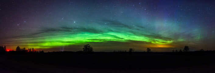 Green Aurora Borealis