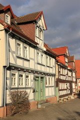 Fototapeta na wymiar Fachwerkhäuser in Lauterbach