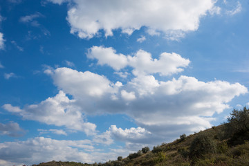 Light gentle cloud on a blue sky