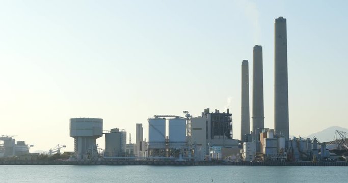 Power station in Lamma Island of Hong Kong