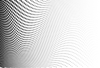 Abstract futuristic halftone pattern. Comic background. Dotted backdrop with circles, dots, point small scale. 