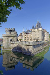 Fototapeta na wymiar France, Bourgogne-Franche-Comté , Sâone-et-Loire (71), La Clayette, le château
