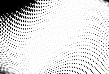 Abstract futuristic halftone pattern. Comic background. Dotted backdrop with circles, dots, point small scale. 