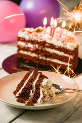 tarta de cumpleaños red velvet