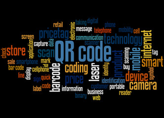 QR code word cloud concept 3