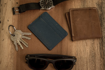 Wallets Watch Keys Sunglasses