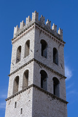 Bell tower of Temple of Minerva, Assisi, Italy